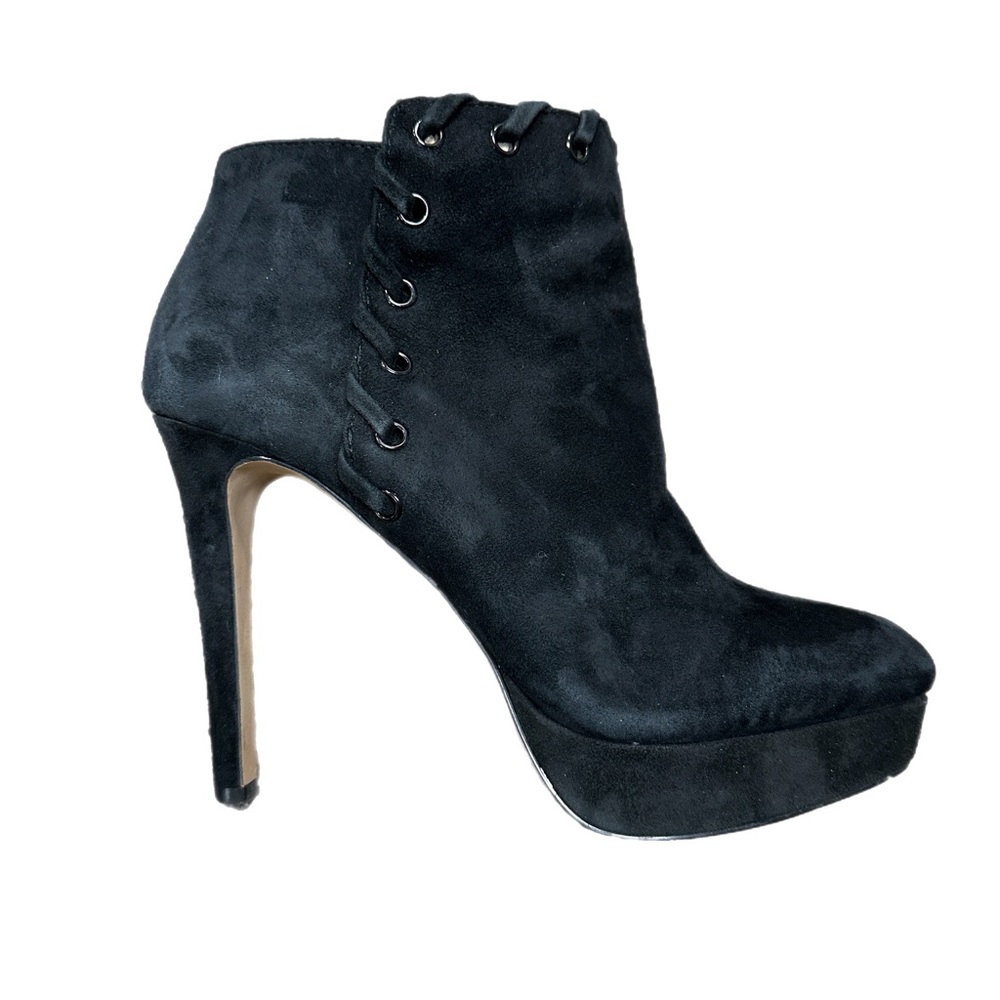 Elegant Black High Heel Ankle Boots